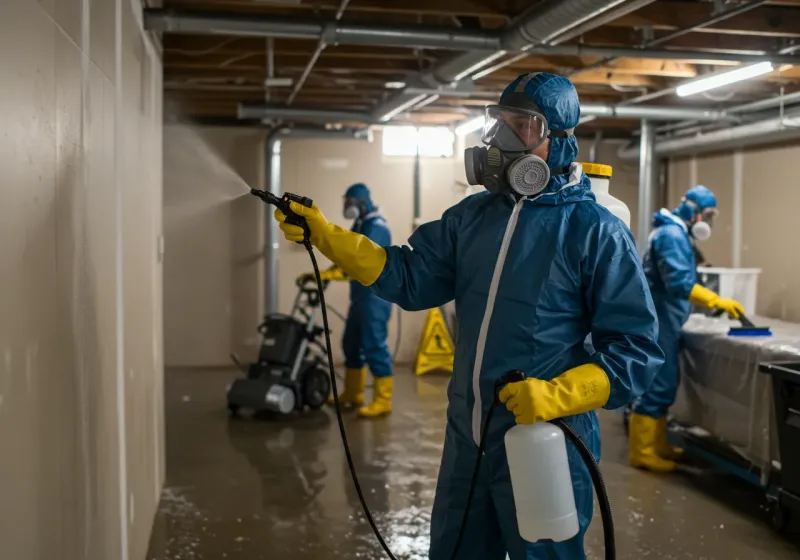 Basement Sanitization and Antimicrobial Treatment process in Chevak, AK