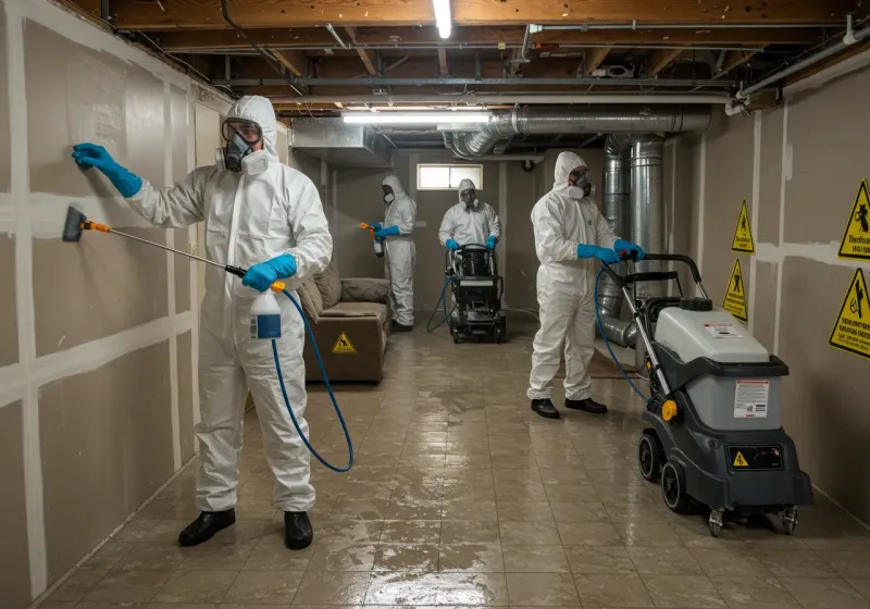 Basement Moisture Removal and Structural Drying process in Chevak, AK